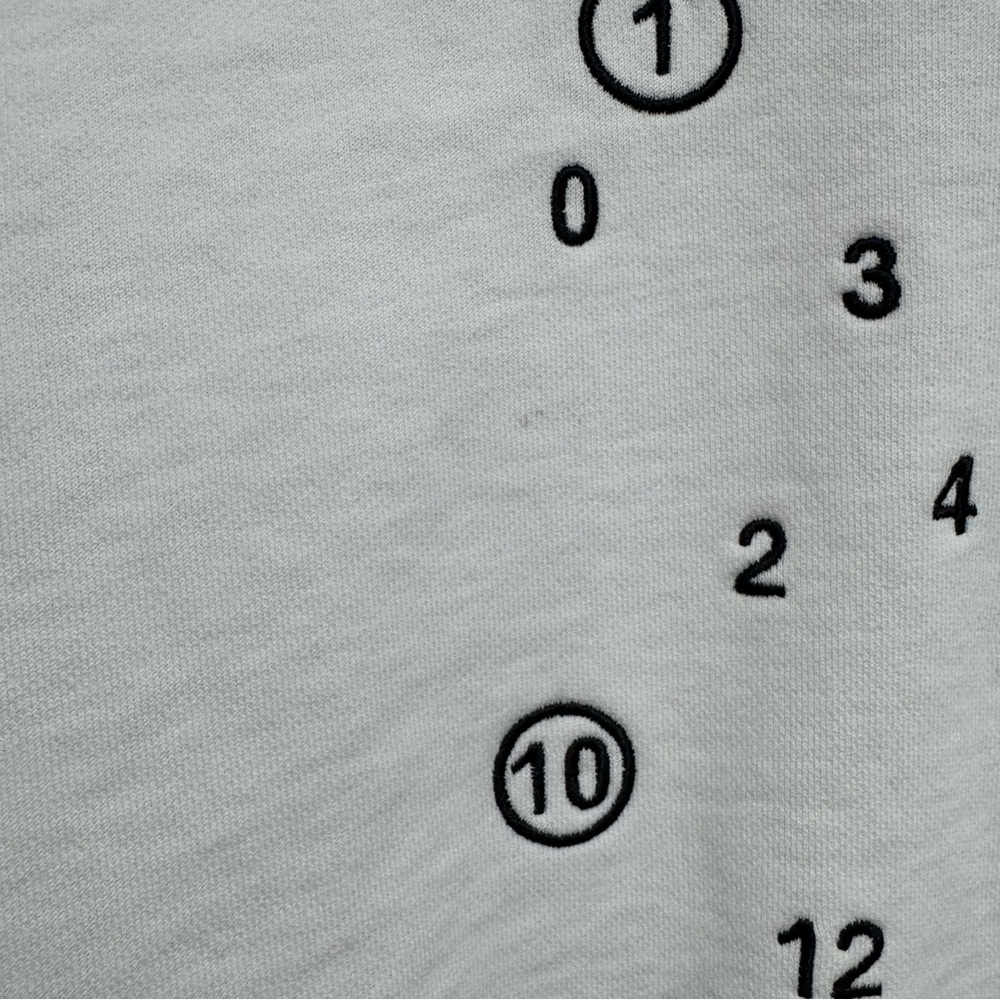 Maison Margiela Paris Numbers Logo Crew Neck Sweatshirt Women XS Embroidered - Picture 7 of 16